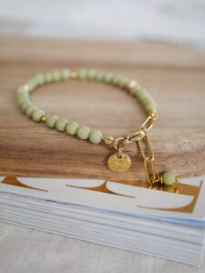 Bransoletka Jaspis matcha